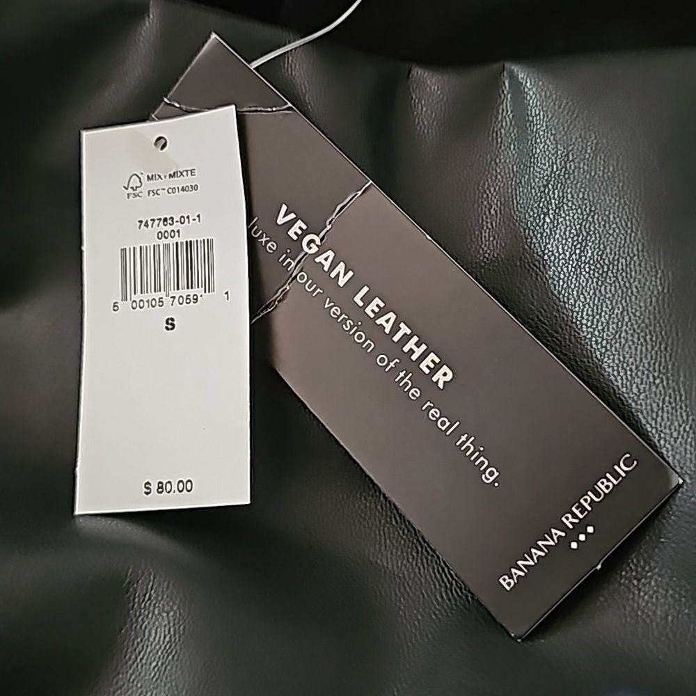 Banana Republic Factory Vegan Leather Legging, Black, Size Small, NWT - Picture 6 of 10